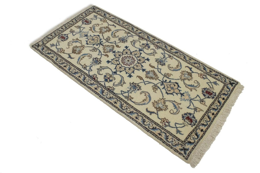 Cream Floral Classic 2'3X4'7 Nain Persian Rug