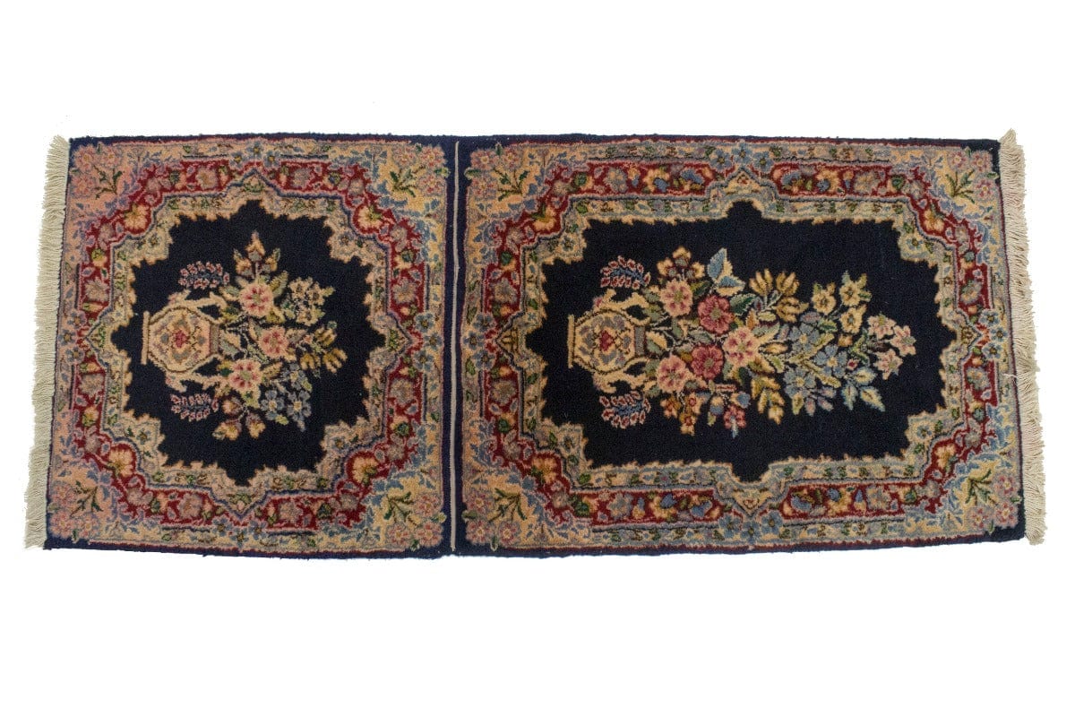 Vintage Floral Classic 2X4 Kerman Persian Rug