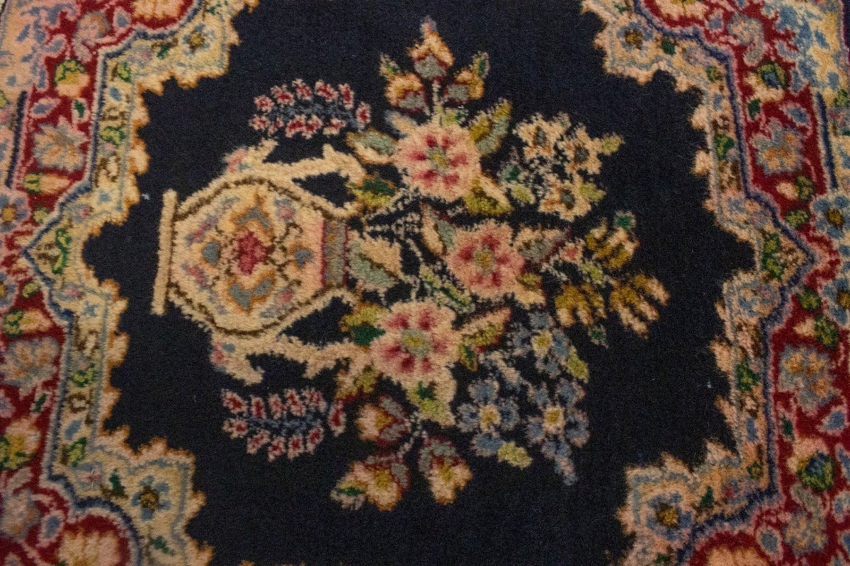 Vintage Floral Classic 2X4 Kerman Persian Rug