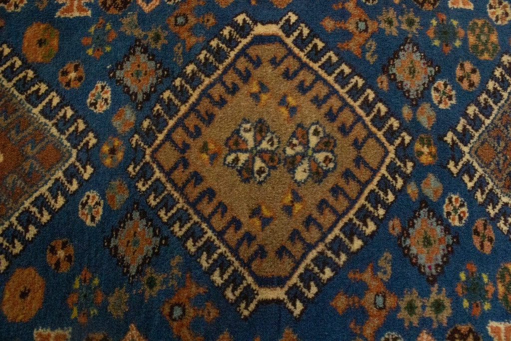 Vintage Tribal Blue 2X3 Yalameh Persian Rug