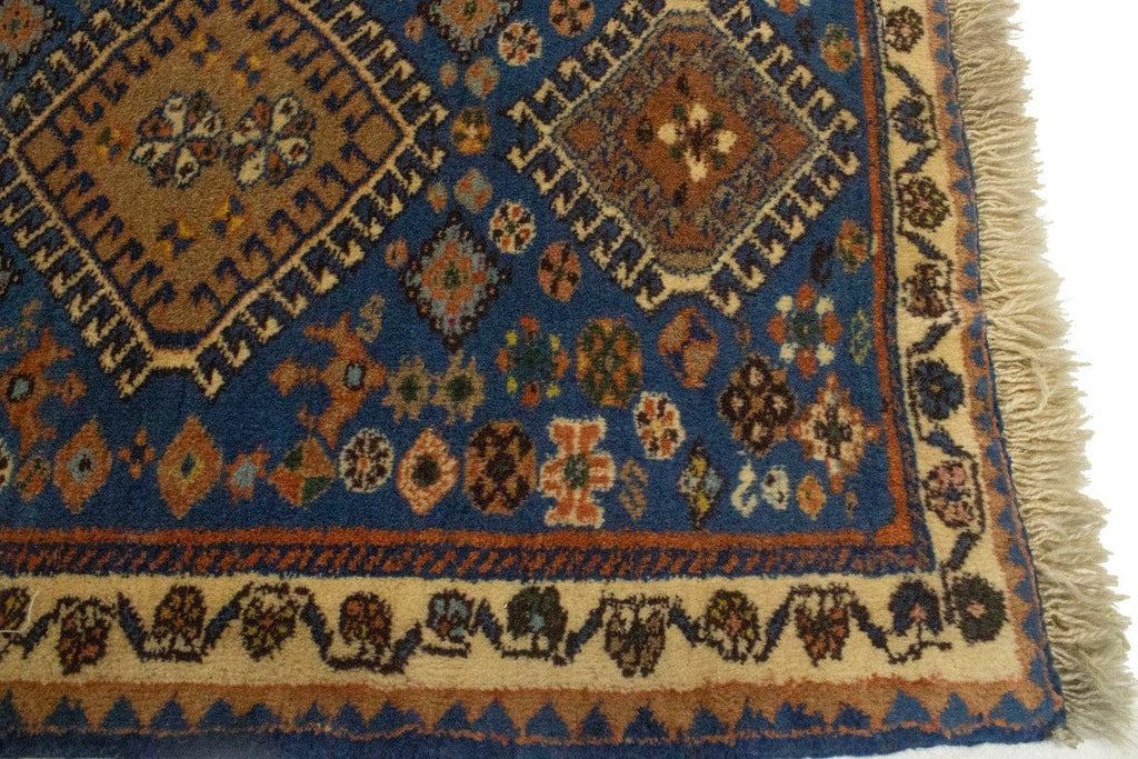 Vintage Tribal Blue 2X3 Yalameh Persian Rug