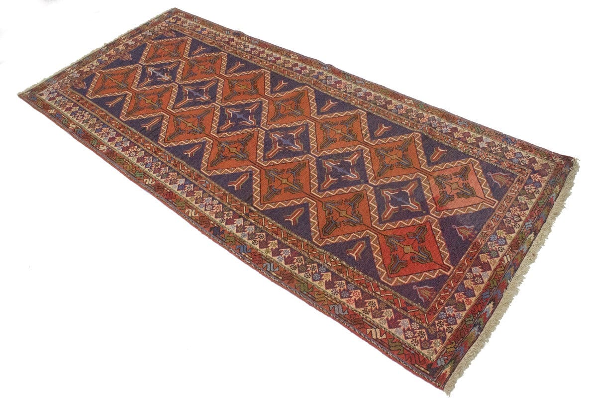 Bittersweet Red Tribal 3X8 Sumak Persian Runner Rug