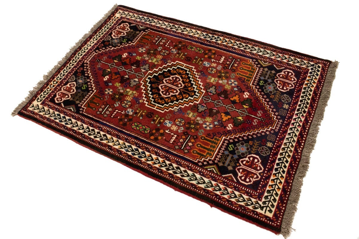 Rusty Red Tribal 3'6X5 Shiraz Persian Rug