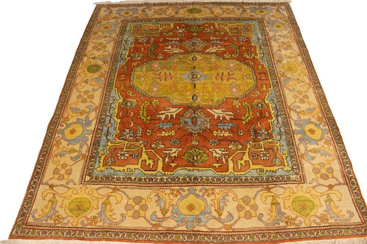 Geometric Tribal Hal Jalili 8X10 Heriz Persian Rug