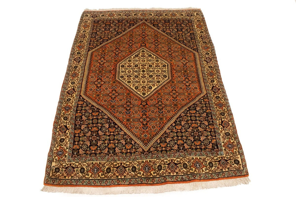 Vintage Floral Geometric 3X5 Bidjar Persian Rug