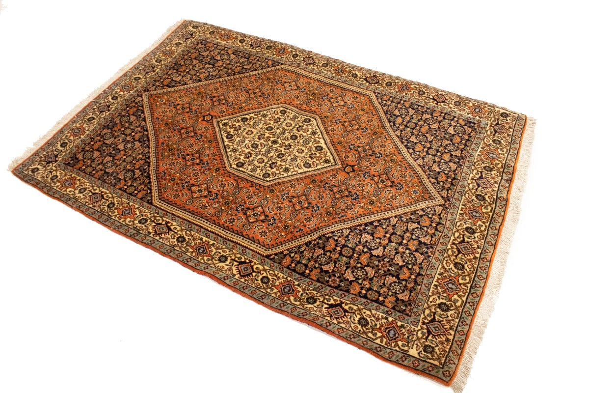 Vintage Floral Geometric 3X5 Bidjar Persian Rug