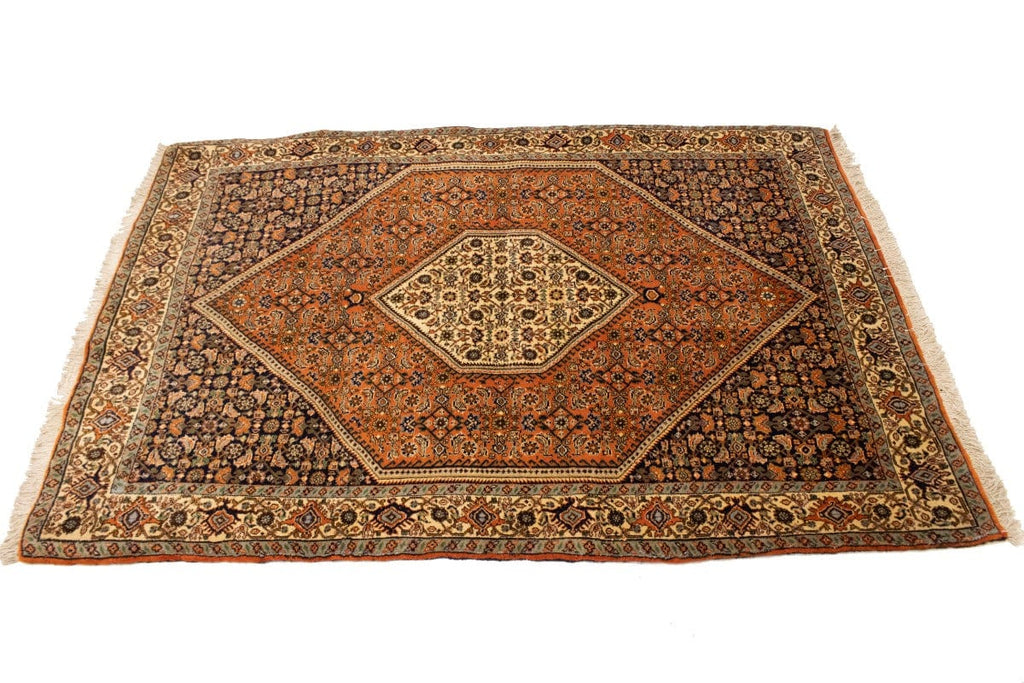 Vintage Floral Geometric 3X5 Bidjar Persian Rug