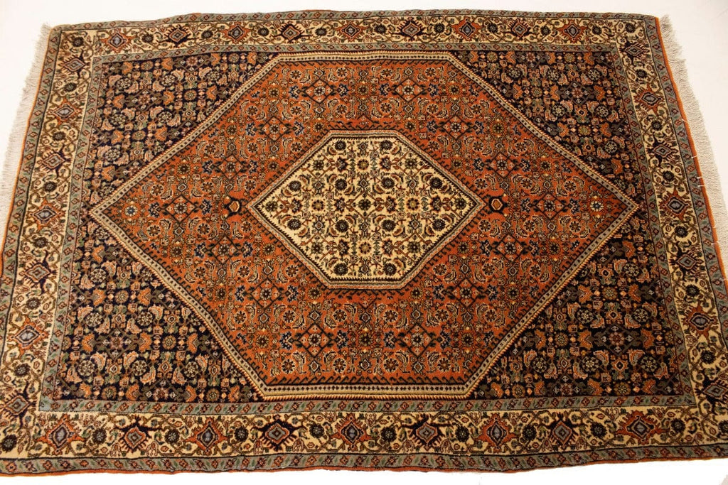 Vintage Floral Geometric 3X5 Bidjar Persian Rug