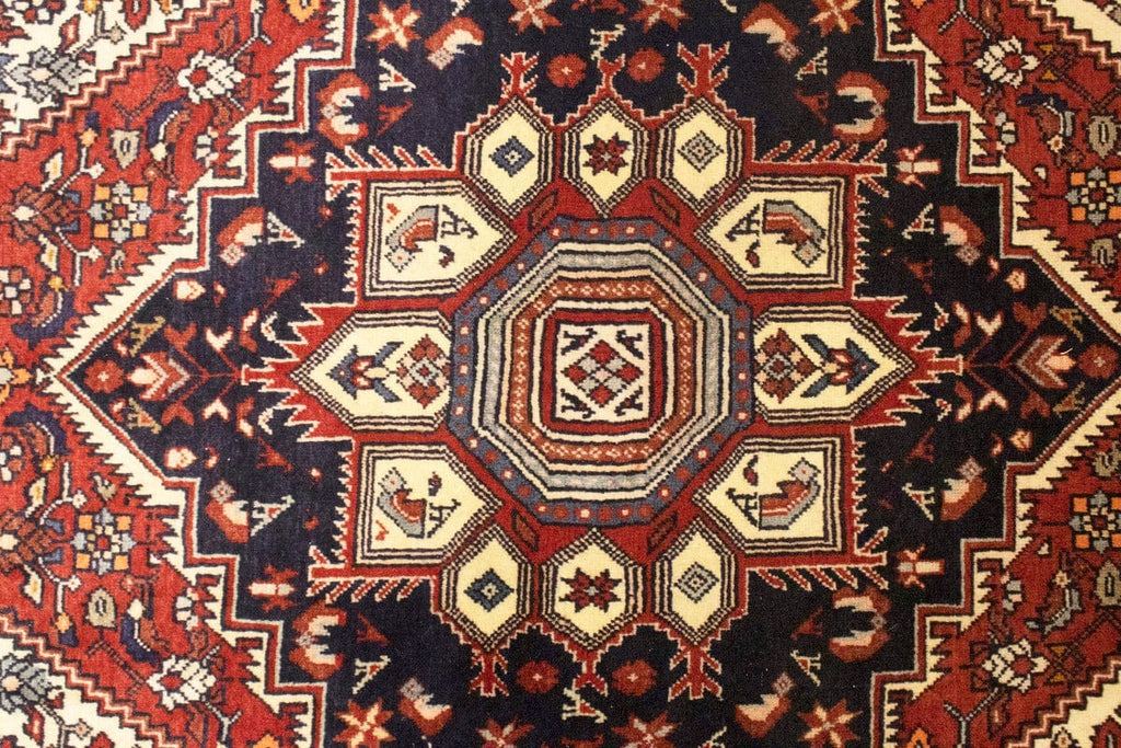 Vintage Geometric Cream 3X5 Bidjar Persian Rug