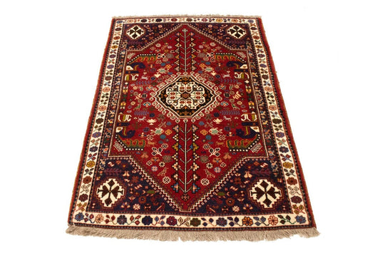 Red Tribal 3X5 Shiraz Persian Rug