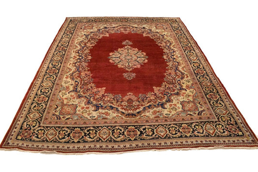 Antique Red Floral 10X14 Mahal Persian Rug