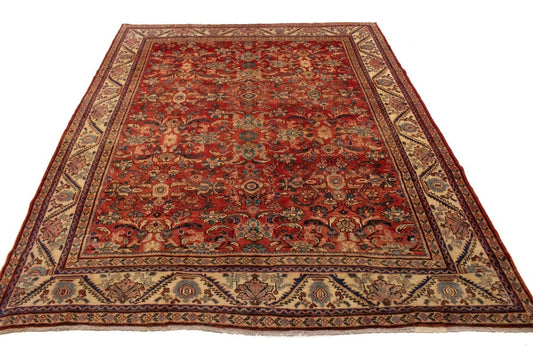 Antique Red Traditional 10X12 Mahal Persian Rug