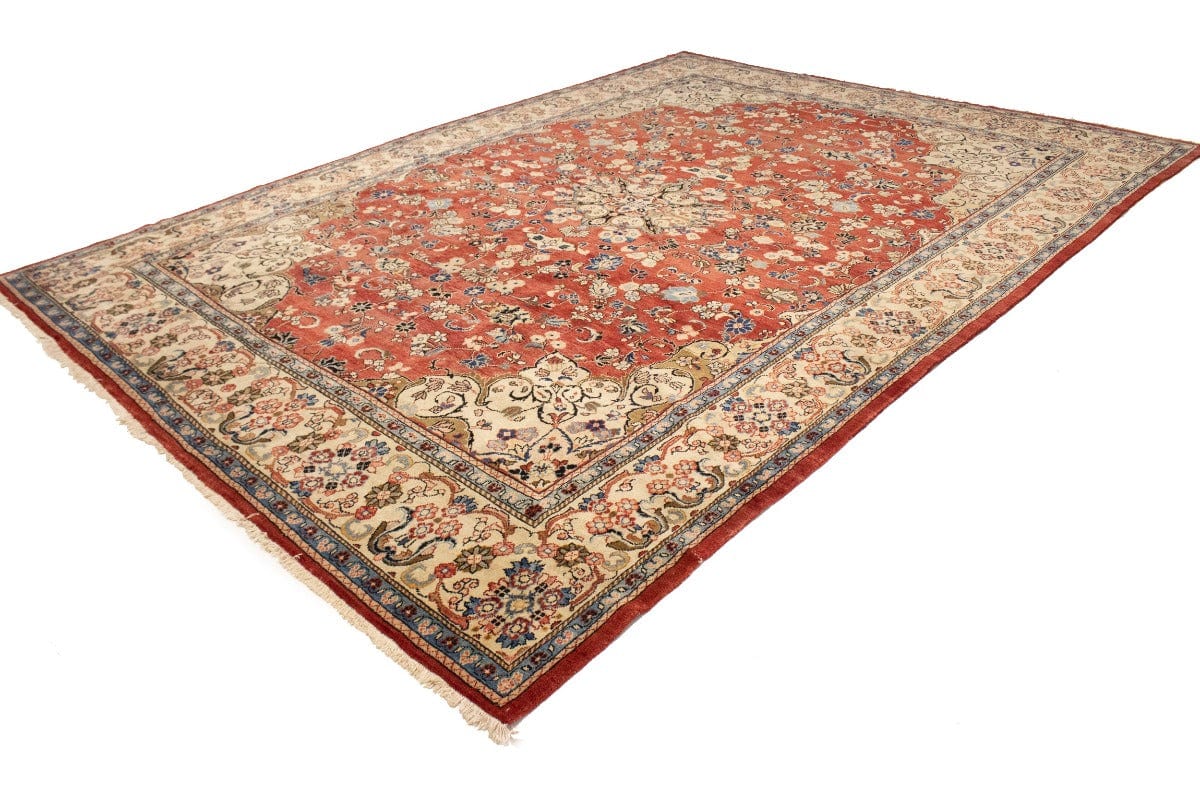 Semi Antique Red Traditional 10X14 Mahal Persian Rug