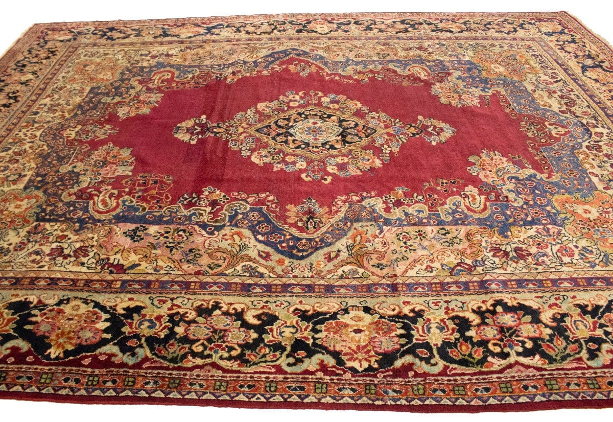 Antique Red Traditional 10X13 Mahal Persian Rug