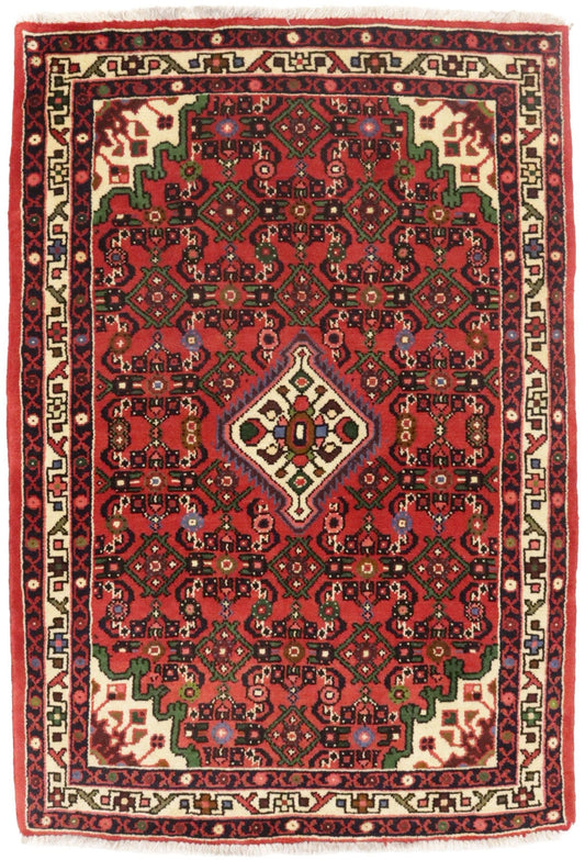 Bittersweet Red Floral 3X5 Hamedan Persian Rug