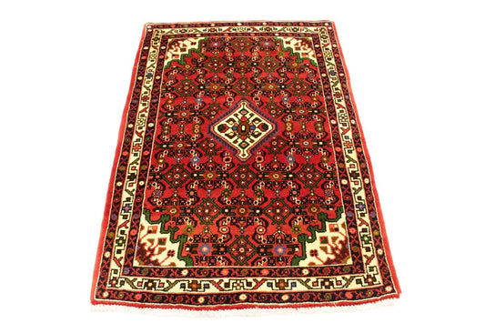 Bittersweet Red Floral 3X5 Hamedan Persian Rug