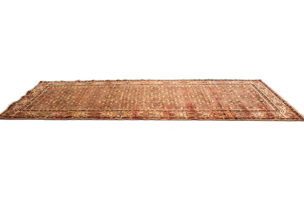 Semi Antique Rusty Red Tribal 5X12 Hamedan Persian Runner Rug