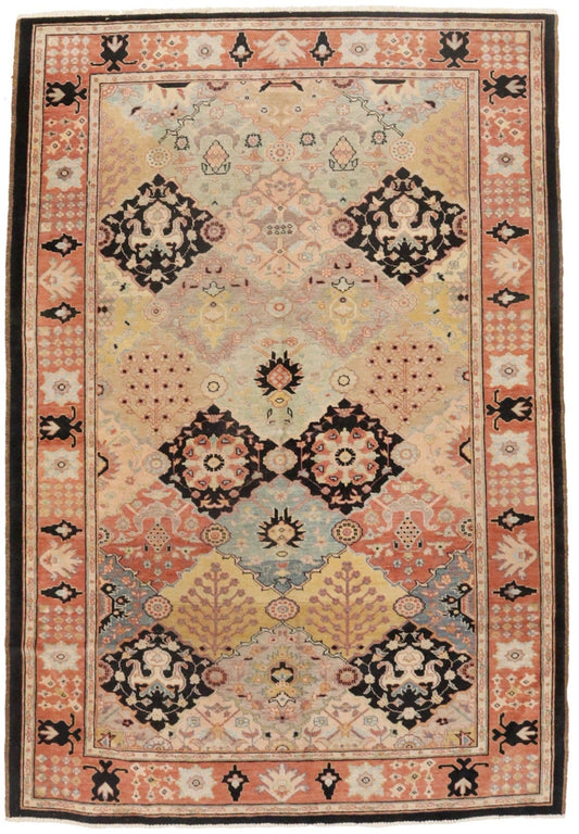 Beige/Cream Tribal Floral 6X8 Ziegler Pakistan Rug