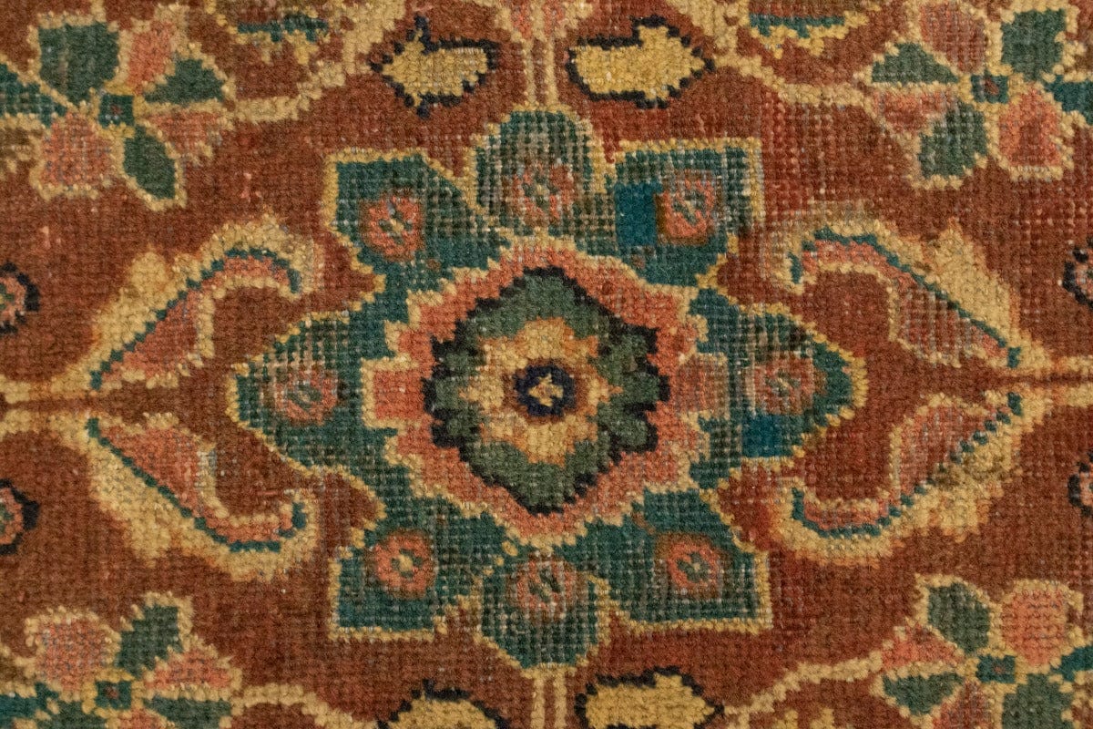 Semi Antique Traditional Rust 4'4X6'6 Mahal Persian Rug