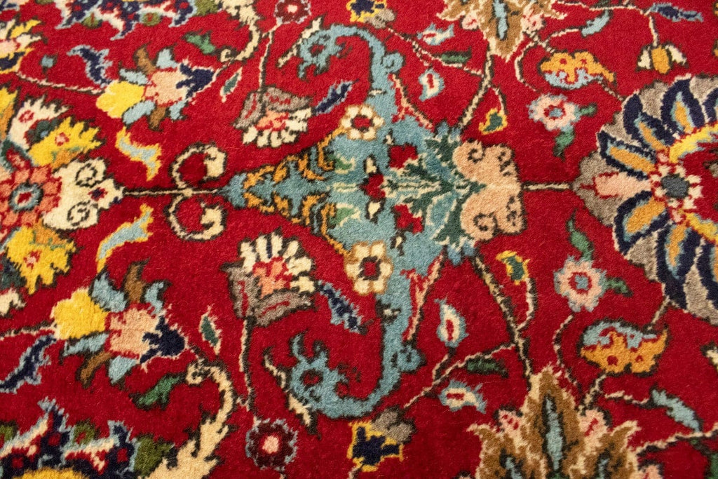 Semi Antique Red Traditional 10X15 Tabriz Persian Rug
