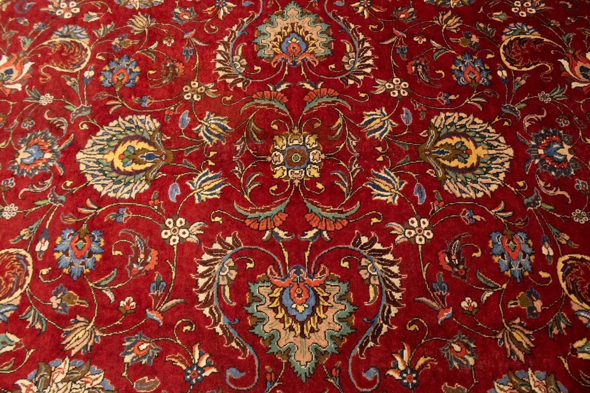 Semi Antique Red Traditional 11'6X15 Tabriz Persian Rug