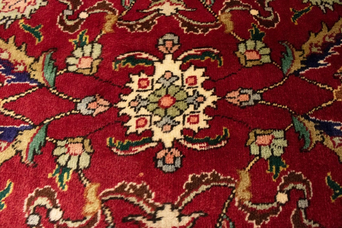 Vintage Red Traditional 10X14'5 Tabriz Persian Rug