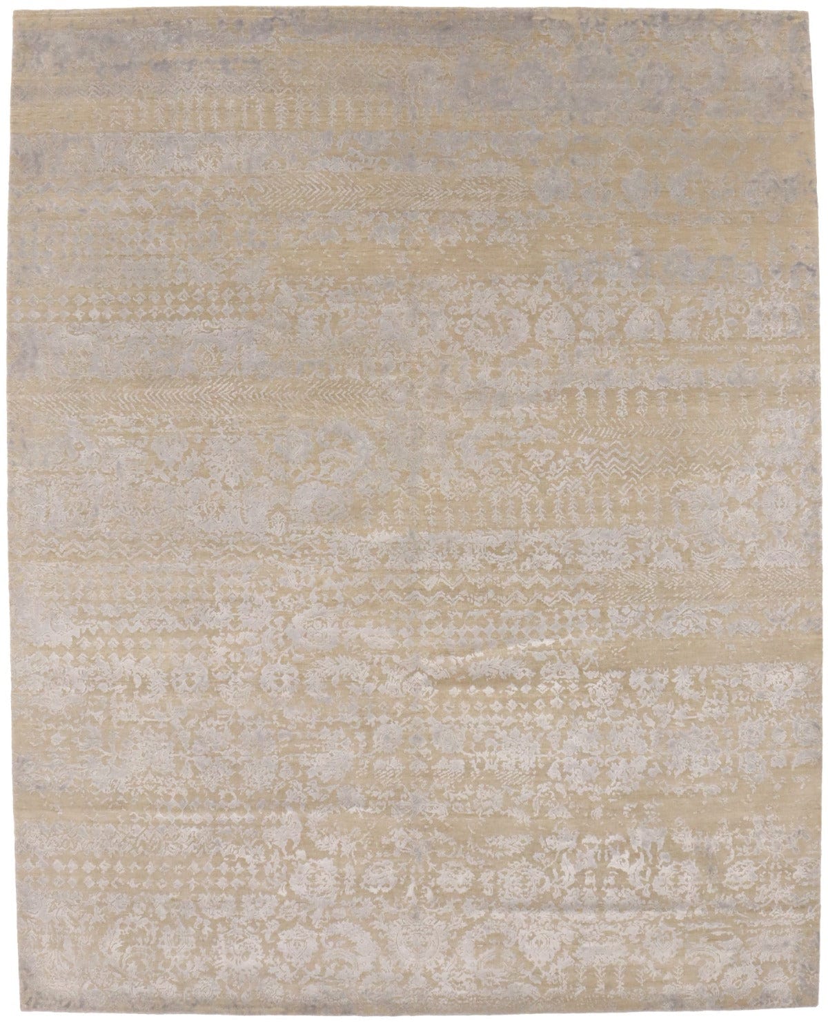 Beige Abstract 8X10 Modern Oriental Rug