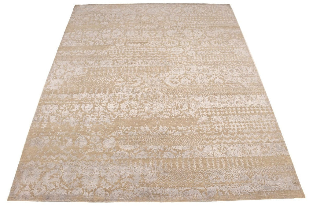 Beige Abstract 8X10 Modern Oriental Rug