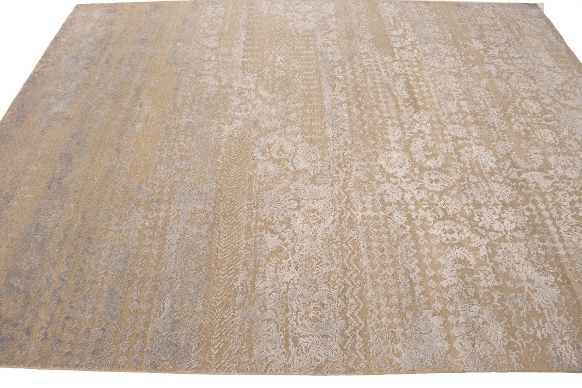 Beige Abstract 8X10 Modern Oriental Rug