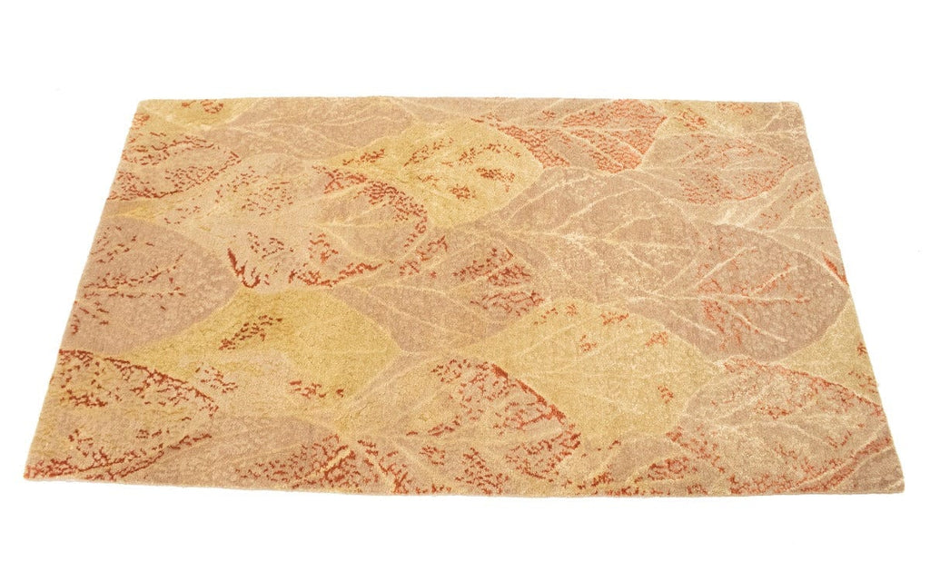 Beige Tan Rust Abstract 3X5 Modern Oriental Rug