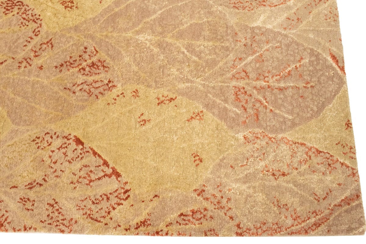 Beige Tan Rust Abstract 3X5 Modern Oriental Rug