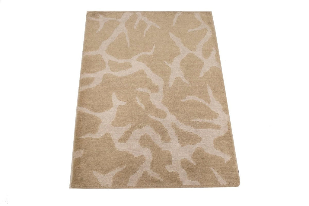 Brown Abstract 2X3 Modern Oriental Rug