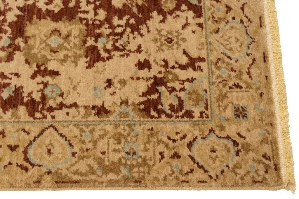 Beige Floral Peshawar 2X3 Pakistan Oriental Rug