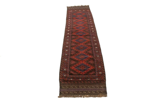 Geometric Tribal 2X10 Balouch Sumak Persian Runner Rug