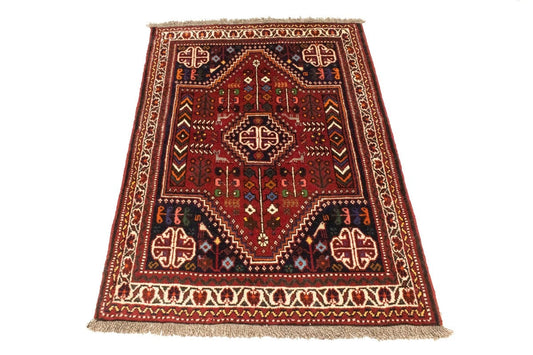 Red Tribal 3X5 Shiraz Persian Rug