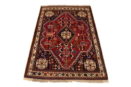 Red Tribal 3X5 Shiraz Persian Rug