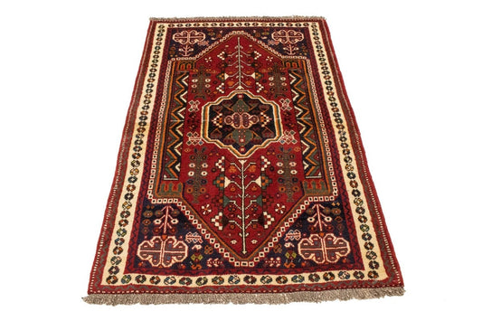 Red Tribal 3X5 Shiraz Persian Rug