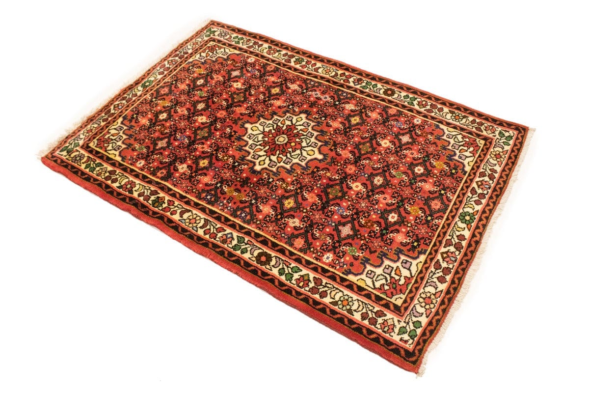 Bittersweet Red Tribal 3'6X5'0 Hamedan Persian Rug