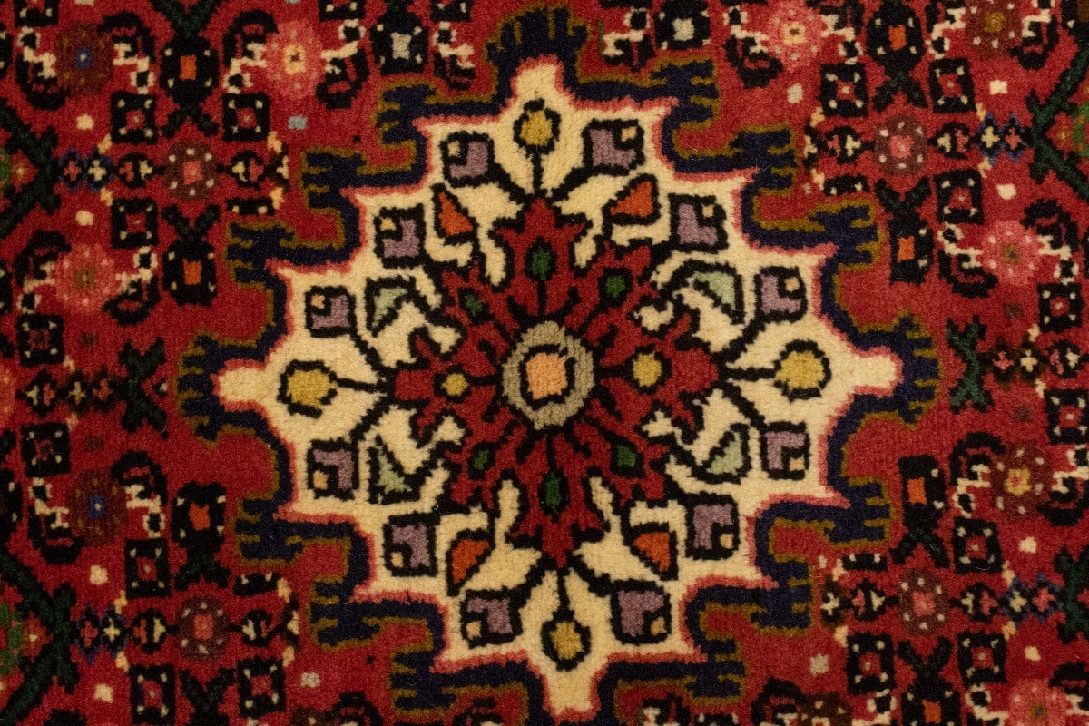 Bittersweet Red Tribal 3'6X5'0 Hamedan Persian Rug