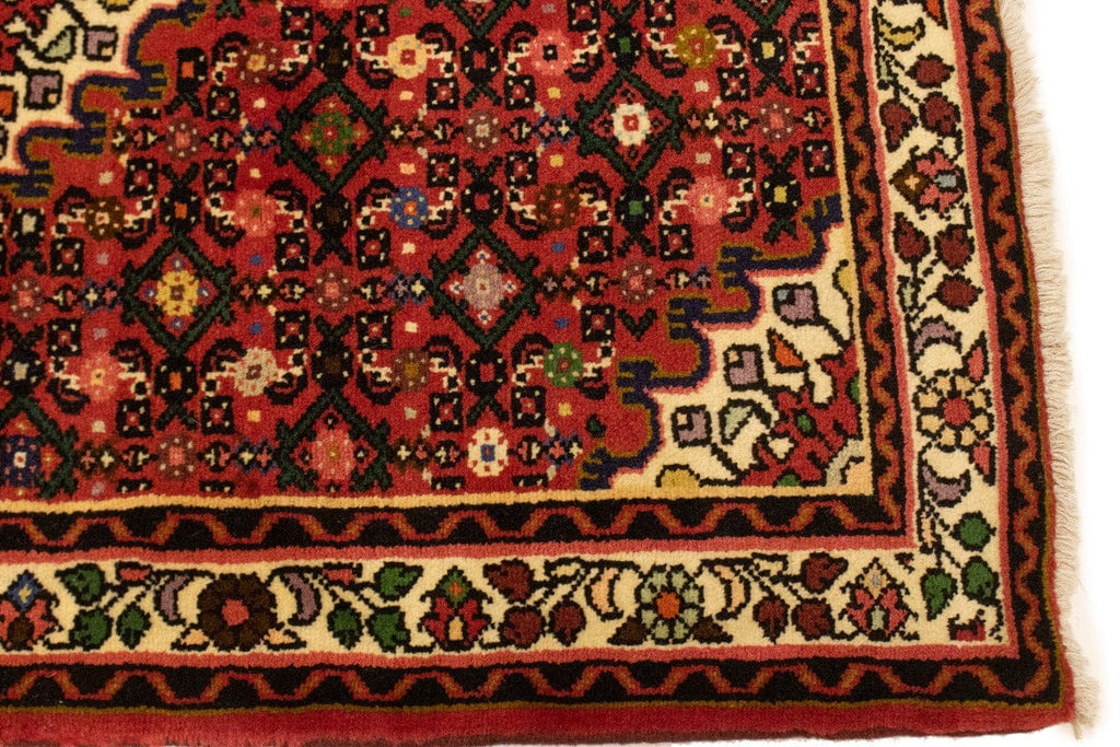 Bittersweet Red Tribal 3'6X5'0 Hamedan Persian Rug