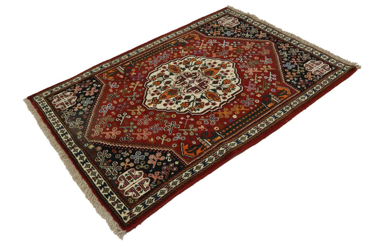 Red Tribal 3X5 Shiraz Persian Rug