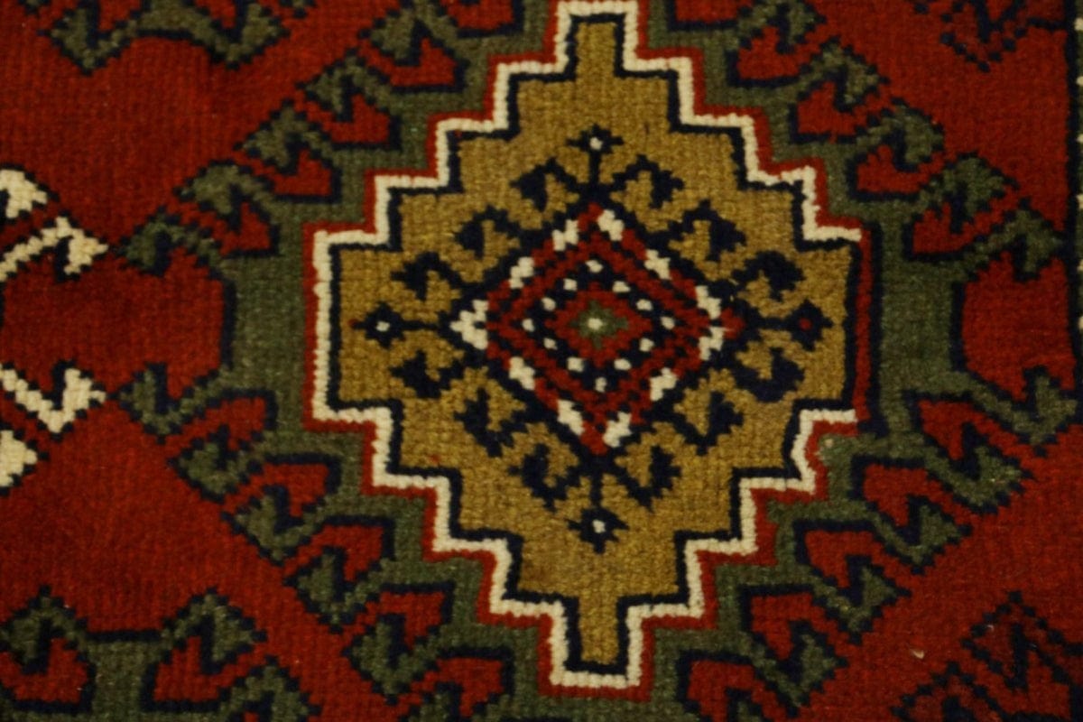 Dark Orange Tribal 3X6 Ghoochan Persian Wool Rug