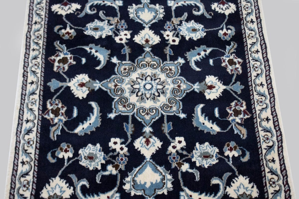 Navy Blue Classic 3X4'5 Nain Persian Rug