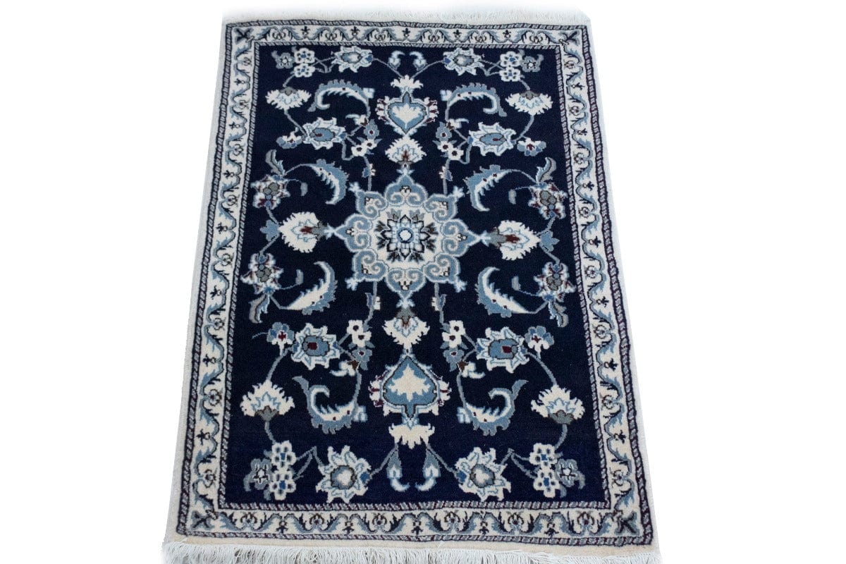 Navy Blue Classic 3X5 Nain Persian Rug