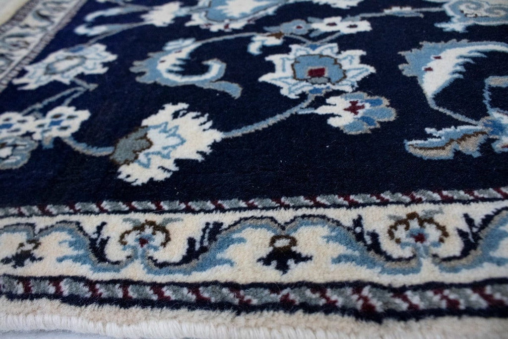 Navy Blue Classic 3X5 Nain Persian Rug