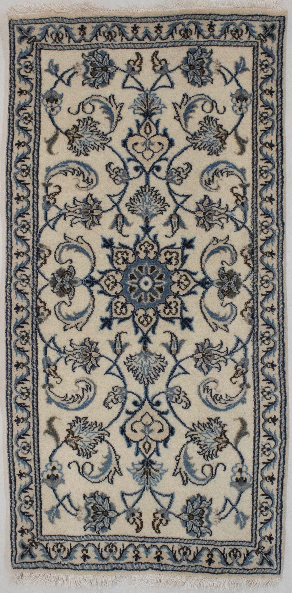 Cream Classic 2X5 Nain Persian Rug