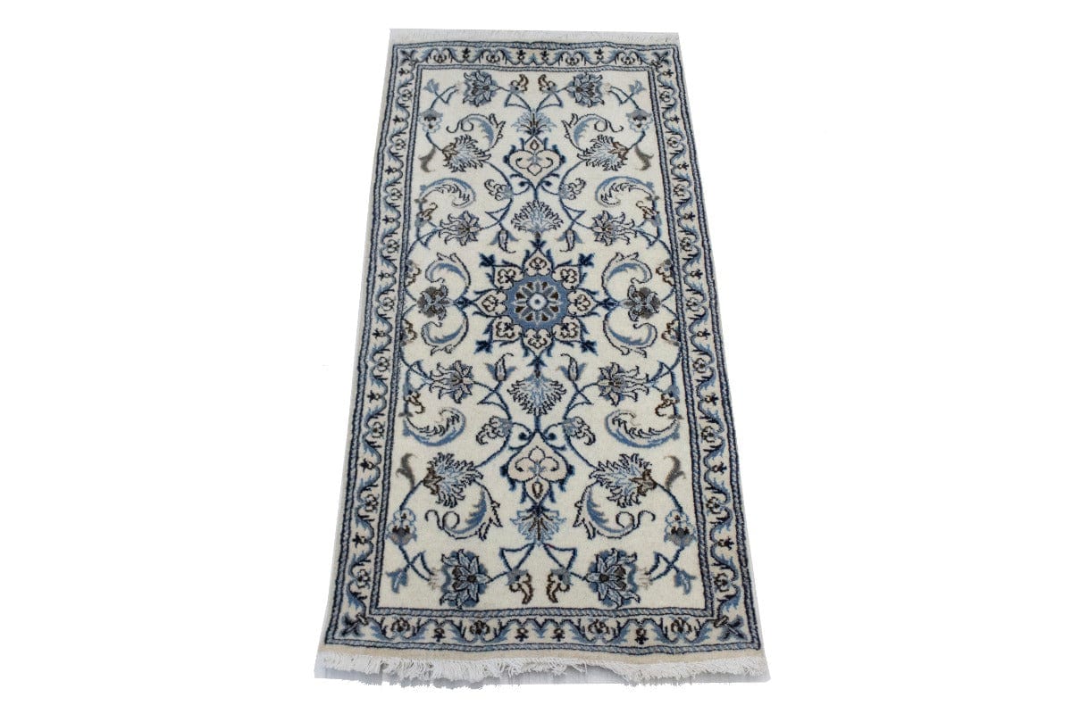 Cream Classic 2X5 Nain Persian Rug