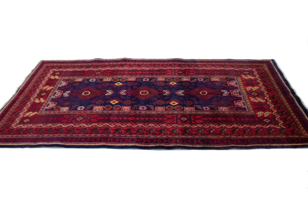 Vintage Red Tribal 4X8 Sirjan Persian Rug