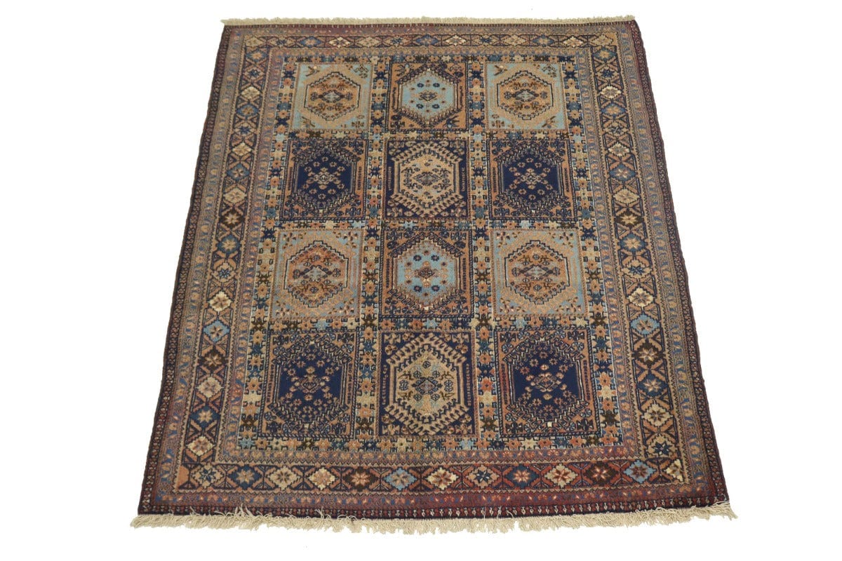 Semi Antique Rust Tribal 5X7 Yalameh Persian Rug