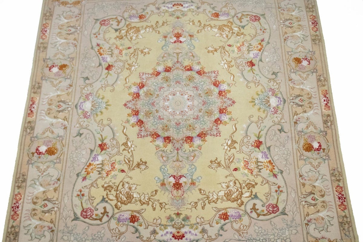 Floral Classic 5X7 Extra Fine Tabriz Persian Rug